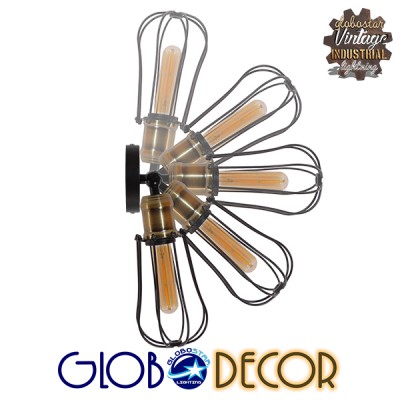 GLOBOSTAR® CATEL 01056 Vintage Φωτιστικό Τοίχου - Απλίκα με Ντουί 1 x E27 AC 220-240V IP20 - Μαύρο & Χρυσό - Μ12 x 15 x Υ32cm GLOBOSTAR® CATEL 01056 Vintage Φωτιστικό Τοίχου - Απλίκα με Ντουί 1 x E27 AC 220-240V IP20 - Μαύρο & Χρυσό - Μ12 x 15 x Υ32cm