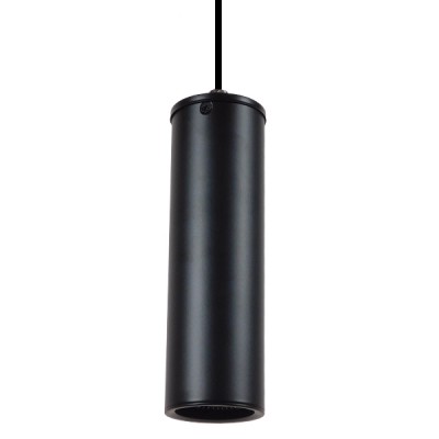 GLOBOSTAR® CANNON 01275 Μοντέρνο Κρεμαστό Φωτιστικό Οροφής με Ντουί 1 x GU10 AC 220-240V IP20 - Μαύρο - Μ6 x Π6 x Υ20cm
