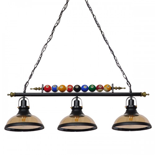 GloboStar® BILLIARD SERIES 01280 Vintage Industrial Κρεμαστό Φωτιστικό Οροφής Τρίφωτο 3 x E27 Mαύρο Μεταλλικό Μ96 x Π25 x Υ30cm Διακόσμηση - Φωτισμός - Χαλιά GloboStar® BILLIARD SERIES 01280 Vintage Industrial Κρεμαστό Φωτιστικό Οροφής Τρίφωτο 3 x E27 Mαύρο Μεταλλικό Μ96 x Π25 x Υ30cm Διακόσμηση - Φωτισμός - Χαλιά