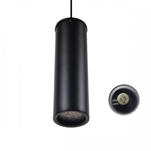 GloboStar® CANNON BLACK 01275 Μοντέρνο Κρεμαστό Φωτιστικό Οροφής Spot Μονόφωτο 1 x GU10 Μαύρο Μεταλλικό Φ6 x 20cm Διακόσμηση - Φως - Χαλιά GloboStar® CANNON BLACK 01275 Μοντέρνο Κρεμαστό Φωτιστικό Οροφής Spot Μονόφωτο 1 x GU10 Μαύρο Μεταλλικό Φ6 x 20cm Διακόσμηση - Φως - Χαλιά