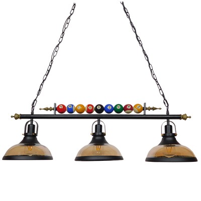 GloboStar® BILLIARD SERIES 01280 Vintage Industrial Κρεμαστό Φωτιστικό Οροφής Τρίφωτο 3 x E27 Mαύρο Μεταλλικό Μ96 x Π25 x Υ30cm Διακόσμηση - Φωτισμός - Χαλιά GloboStar® BILLIARD SERIES 01280 Vintage Industrial Κρεμαστό Φωτιστικό Οροφής Τρίφωτο 3 x E27 Mαύρο Μεταλλικό Μ96 x Π25 x Υ30cm Διακόσμηση - Φωτισμός - Χαλιά