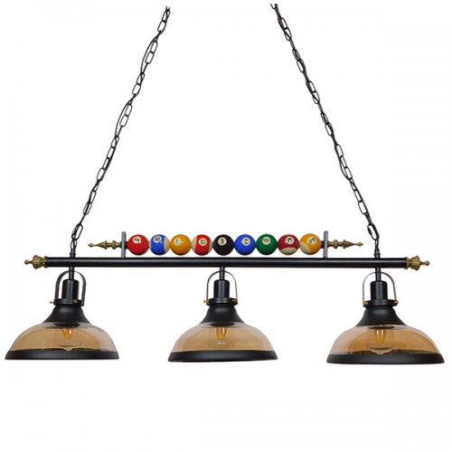 GloboStar® BILLIARD SERIES 01280 Vintage Industrial Κρεμαστό Φωτιστικό Οροφής Τρίφωτο 3 x E27 Mαύρο Μεταλλικό Μ96 x Π25 x Υ30cm Διακόσμηση - Φωτισμός - Χαλιά GloboStar® BILLIARD SERIES 01280 Vintage Industrial Κρεμαστό Φωτιστικό Οροφής Τρίφωτο 3 x E27 Mαύρο Μεταλλικό Μ96 x Π25 x Υ30cm Διακόσμηση - Φωτισμός - Χαλιά