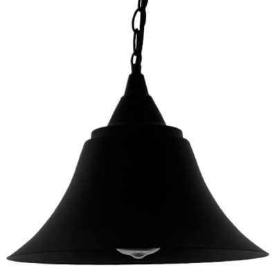 GLOBOSTAR® CLOCHER 01041 Vintage Κρεμαστό Φωτιστικό Οροφής με Ντουί 1 x E27 AC 220-240V IP20 - Μαύρο - Μ29 x Π29 x Υ34cm