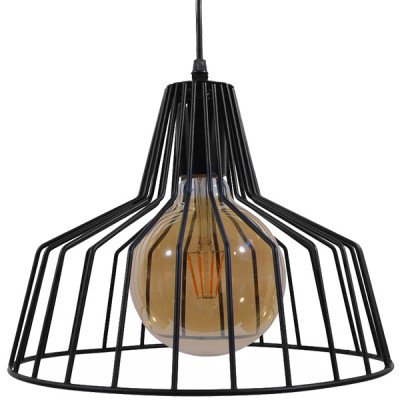 GloboStar® TERE 01165 Vintage Industrial Κρεμαστό Φωτιστικό Οροφής Μονόφωτο Μαύρο Μεταλλικό Πλέγμα Καμπάνα Φ30 x Y25cm Διακόσμηση - Φωτισμός - Χαλιά GloboStar® TERE 01165 Vintage Industrial Κρεμαστό Φωτιστικό Οροφής Μονόφωτο Μαύρο Μεταλλικό Πλέγμα Καμπάνα Φ30 x Y25cm Διακόσμηση - Φωτισμός - Χαλιά