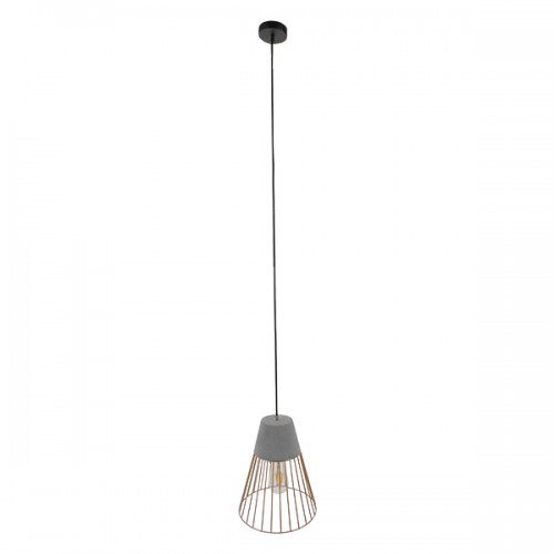 GLOBOSTAR® DURANT 01323 Μοντέρνο Κρεμαστό Φωτιστικό Οροφής με Ντουί 1 x E27 AC 220-240V IP20 - Γκρι & Χρυσό - Μ25 x Π25 x Υ31cm GLOBOSTAR® DURANT 01323 Μοντέρνο Κρεμαστό Φωτιστικό Οροφής με Ντουί 1 x E27 AC 220-240V IP20 - Γκρι & Χρυσό - Μ25 x Π25 x Υ31cm