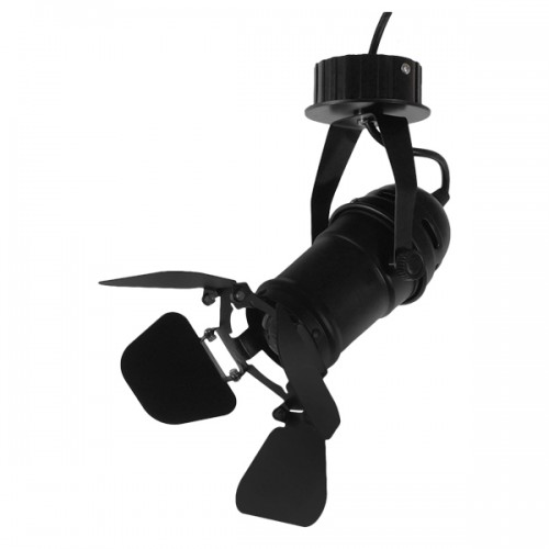 GloboStar® CHICAGO 01371 Vintage Industrial Φωτιστικό Οροφής Μονόφωτο Μαύρο Μεταλλικό Μ20 x Π20 x Υ27.5cm Διακόσμηση - Φωτισμός - Χαλιά