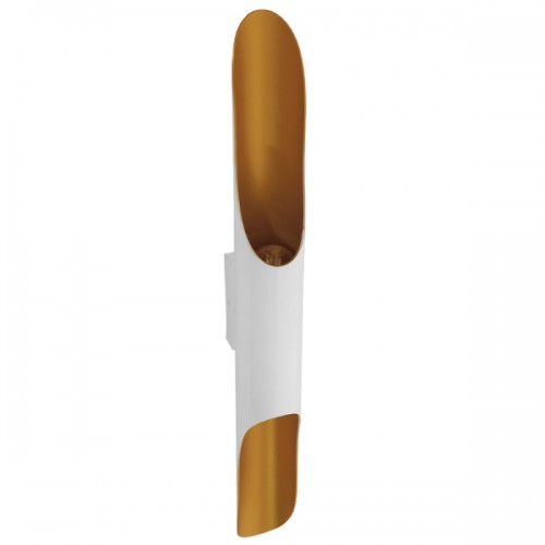 GloboStar® DIVINA 01303 Μοντέρνο Φωτιστικό Τοίχου Απλίκα Δίφωτο Λευκό Χρυσό Μεταλλικό Φ5.5 x Π8 x Υ60cm Διακόσμηση - Φωτισμός - Χαλιά GloboStar® DIVINA 01303 Μοντέρνο Φωτιστικό Τοίχου Απλίκα Δίφωτο Λευκό Χρυσό Μεταλλικό Φ5.5 x Π8 x Υ60cm Διακόσμηση - Φωτισμός - Χαλιά
