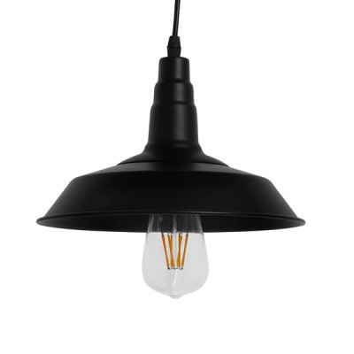GLOBOSTAR® RAY 01050 Vintage Κρεμαστό Φωτιστικό Οροφής με Ντουί 1 x E27 AC 220-240V IP20 - Μαύρο - Μ26 x Π26 x Υ25cm GLOBOSTAR® RAY 01050 Vintage Κρεμαστό Φωτιστικό Οροφής με Ντουί 1 x E27 AC 220-240V IP20 - Μαύρο - Μ26 x Π26 x Υ25cm