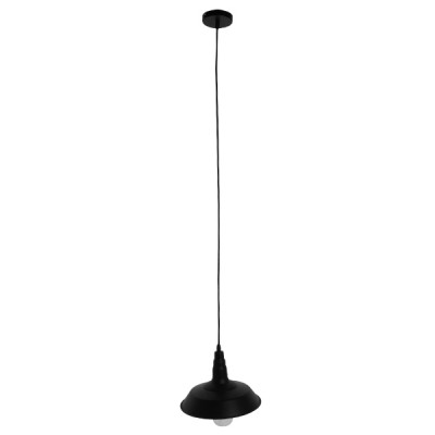 GLOBOSTAR® RAY 01050 Vintage Κρεμαστό Φωτιστικό Οροφής με Ντουί 1 x E27 AC 220-240V IP20 - Μαύρο - Μ26 x Π26 x Υ25cm GLOBOSTAR® RAY 01050 Vintage Κρεμαστό Φωτιστικό Οροφής με Ντουί 1 x E27 AC 220-240V IP20 - Μαύρο - Μ26 x Π26 x Υ25cm