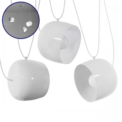 GloboStar® JASPER 01376 SET 3 Μοντέρνα Κρεμαστά Φωτιστικά Οροφής Τρίφωτο 3 x E27 Λευκά Μεταλλικά Καμπάνα Φ25 x Υ22cm Διακόσμηση - Φως - Χαλιά GloboStar® JASPER 01376 SET 3 Μοντέρνα Κρεμαστά Φωτιστικά Οροφής Τρίφωτο 3 x E27 Λευκά Μεταλλικά Καμπάνα Φ25 x Υ22cm Διακόσμηση - Φως - Χαλιά