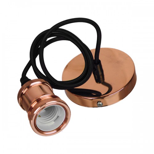 GLOBOSTAR® SUSPENS 90012 Μοντέρνο Κρεμαστό Φωτιστικό Οροφής με Ντουί 1 x E27 AC 220-240V IP20 - Μαύρο & Χάλκινο - Μ10 x Π10 x Υ88cm GLOBOSTAR® SUSPENS 90012 Μοντέρνο Κρεμαστό Φωτιστικό Οροφής με Ντουί 1 x E27 AC 220-240V IP20 - Μαύρο & Χάλκινο - Μ10 x Π10 x Υ88cm