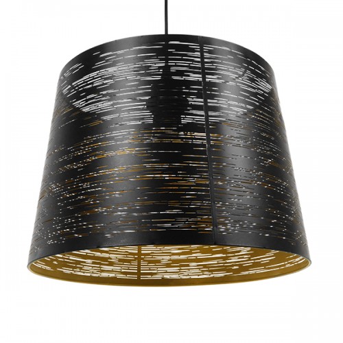 GloboStar® ACCADEMIA 01584 Μοντέρνο Industrial Κρεμαστό Φωτιστικό Οροφής Μονόφωτο 1 x E27 Μεταλλικό Μαύρο - Χρυσό Καμπάνα Φ35 x Υ25cm Διακόσμηση - Φως - Χαλιά GloboStar® ACCADEMIA 01584 Μοντέρνο Industrial Κρεμαστό Φωτιστικό Οροφής Μονόφωτο 1 x E27 Μεταλλικό Μαύρο - Χρυσό Καμπάνα Φ35 x Υ25cm Διακόσμηση - Φως - Χαλιά