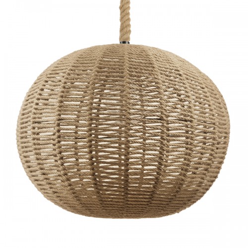 GloboStar® MANDALA 01593 Vintage Κρεμαστό Φωτιστικό Οροφής Μονόφωτο 1 x E27 Πλέγμα με Μπεζ Σχοινί Φ60 x Υ45cm Διακόσμηση - Φωτισμός - Χαλιά GloboStar® MANDALA 01593 Vintage Κρεμαστό Φωτιστικό Οροφής Μονόφωτο 1 x E27 Πλέγμα με Μπεζ Σχοινί Φ60 x Υ45cm Διακόσμηση - Φωτισμός - Χαλιά
