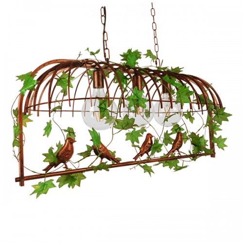 GloboStar® ARMONIA 01648 Vintage Industrial Κρεμαστό Φωτιστικό Οροφής Τρίφωτο 3 x E27 Καφέ Σκουριά Μεταλλικό Πλέγμα Μ85.5 x Π37.5 x Y38cm Διακόσμηση - Φωτισμός - Χαλιά GloboStar® ARMONIA 01648 Vintage Industrial Κρεμαστό Φωτιστικό Οροφής Τρίφωτο 3 x E27 Καφέ Σκουριά Μεταλλικό Πλέγμα Μ85.5 x Π37.5 x Y38cm Διακόσμηση - Φωτισμός - Χαλιά