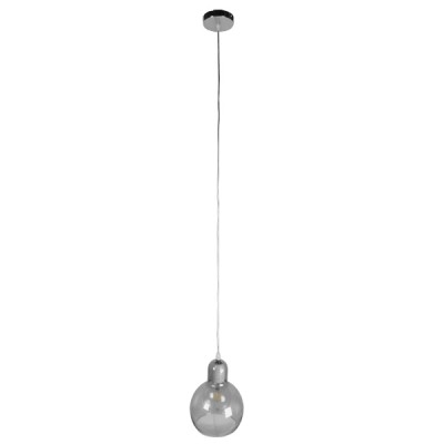 GLOBOSTAR® BOSSANOVA 01313 Μοντέρνο Κρεμαστό Φωτιστικό Οροφής με Ντουί 1 x E27 AC 220-240V IP20 - Γκρι - Μ18 x Π18 x Υ23cm GLOBOSTAR® BOSSANOVA 01313 Μοντέρνο Κρεμαστό Φωτιστικό Οροφής με Ντουί 1 x E27 AC 220-240V IP20 - Γκρι - Μ18 x Π18 x Υ23cm