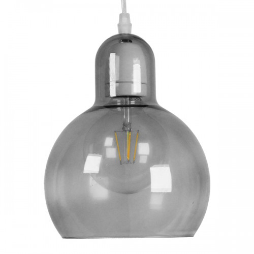 GloboStar® BOSSANOVA 01313 Μοντέρνο Κρεμαστό Φωτιστικό Οροφής Μονόφωτο 1 x E27 Γυάλινο Γκρι Διάφανο Φ18 x Υ23cm Διακόσμηση - Φωτισμός - Χαλιά GloboStar® BOSSANOVA 01313 Μοντέρνο Κρεμαστό Φωτιστικό Οροφής Μονόφωτο 1 x E27 Γυάλινο Γκρι Διάφανο Φ18 x Υ23cm Διακόσμηση - Φωτισμός - Χαλιά