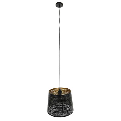 GLOBOSTAR® ACCADEMIA 01584 Μοντέρνο Κρεμαστό Φωτιστικό Οροφής με Ντουί 1 x E27 AC 220-240V IP20 - Μαύρο & Χρυσό - Μ35 x Π35 x Y25cm GLOBOSTAR® ACCADEMIA 01584 Μοντέρνο Κρεμαστό Φωτιστικό Οροφής με Ντουί 1 x E27 AC 220-240V IP20 - Μαύρο & Χρυσό - Μ35 x Π35 x Y25cm