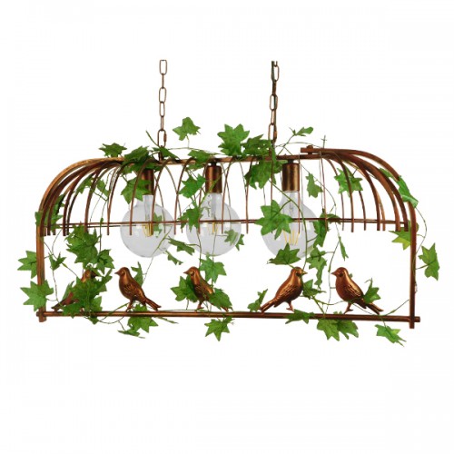 GloboStar® ARMONIA 01648 Vintage Industrial Κρεμαστό Φωτιστικό Οροφής Τρίφωτο 3 x E27 Καφέ Σκουριά Μεταλλικό Πλέγμα Μ85.5 x Π37.5 x Y38cm Διακόσμηση - Φωτισμός - Χαλιά GloboStar® ARMONIA 01648 Vintage Industrial Κρεμαστό Φωτιστικό Οροφής Τρίφωτο 3 x E27 Καφέ Σκουριά Μεταλλικό Πλέγμα Μ85.5 x Π37.5 x Y38cm Διακόσμηση - Φωτισμός - Χαλιά
