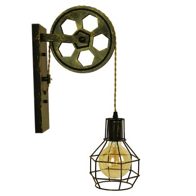 GLOBOSTAR® RYDON 01659 Vintage Φωτιστικό Τοίχου - Απλίκα με Ντουί 1 x E27 AC 220-240V IP20 - Μπρούτζινο Εφέ Σκουριάς - Μ15 x Π24 x Υ70cm GLOBOSTAR® RYDON 01659 Vintage Φωτιστικό Τοίχου - Απλίκα με Ντουί 1 x E27 AC 220-240V IP20 - Μπρούτζινο Εφέ Σκουριάς - Μ15 x Π24 x Υ70cm