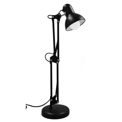 GLOBOSTAR® DESK 01538 Μοντέρνο Επιτραπέζιο Φωτιστικό Πορτατίφ με Ντουί 1 x E27 AC 220-240V IP20 - Μαύρο - Μ15 x Π15 x Υ67cm GLOBOSTAR® DESK 01538 Μοντέρνο Επιτραπέζιο Φωτιστικό Πορτατίφ με Ντουί 1 x E27 AC 220-240V IP20 - Μαύρο - Μ15 x Π15 x Υ67cm