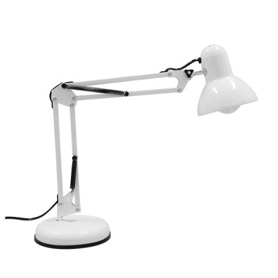 GLOBOSTAR® DESK 01539 Μοντέρνο Επιτραπέζιο Φωτιστικό Πορτατίφ με Ντουί 1 x E27 AC 220-240V IP20 - Λευκό - Μ15 x Π15 x Υ67cm GLOBOSTAR® DESK 01539 Μοντέρνο Επιτραπέζιο Φωτιστικό Πορτατίφ με Ντουί 1 x E27 AC 220-240V IP20 - Λευκό - Μ15 x Π15 x Υ67cm