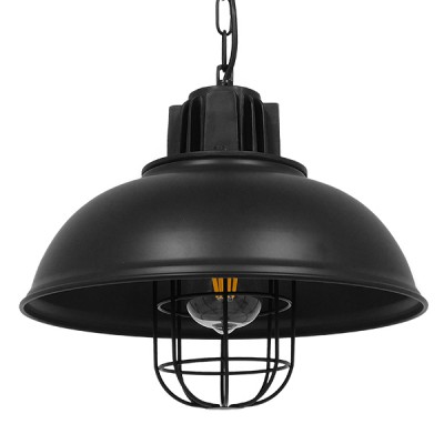 GLOBOSTAR® HARROW 01571 Vintage Κρεμαστό Φωτιστικό Οροφής με Ντουί 1 x E27 AC 220-240V IP20 - Μαύρο - Μ33 x Π33 x Υ32cm GLOBOSTAR® HARROW 01571 Vintage Κρεμαστό Φωτιστικό Οροφής με Ντουί 1 x E27 AC 220-240V IP20 - Μαύρο - Μ33 x Π33 x Υ32cm