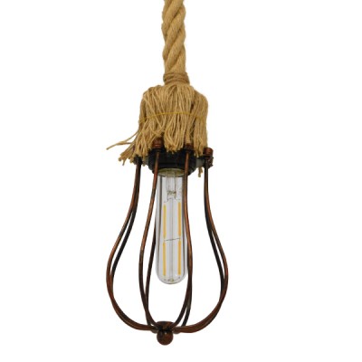 GLOBOSTAR® CAMBER 01595 Vintage Κρεμαστό Φωτιστικό Οροφής με Ντουί 1 x E27 AC 220-240V IP20 - Χάλκινο & Μπεζ - Μ11 x Π11 x Υ25cm GLOBOSTAR® CAMBER 01595 Vintage Κρεμαστό Φωτιστικό Οροφής με Ντουί 1 x E27 AC 220-240V IP20 - Χάλκινο & Μπεζ - Μ11 x Π11 x Υ25cm