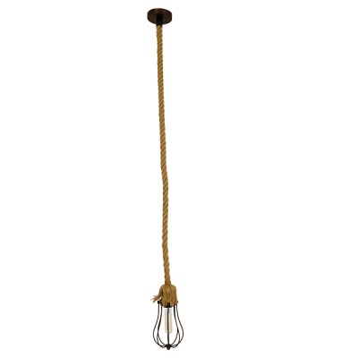 GLOBOSTAR® CAMBER 01595 Vintage Κρεμαστό Φωτιστικό Οροφής με Ντουί 1 x E27 AC 220-240V IP20 - Χάλκινο & Μπεζ - Μ11 x Π11 x Υ25cm GLOBOSTAR® CAMBER 01595 Vintage Κρεμαστό Φωτιστικό Οροφής με Ντουί 1 x E27 AC 220-240V IP20 - Χάλκινο & Μπεζ - Μ11 x Π11 x Υ25cm