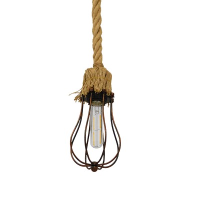 GLOBOSTAR® CAMBER 01595 Vintage Κρεμαστό Φωτιστικό Οροφής με Ντουί 1 x E27 AC 220-240V IP20 - Χάλκινο & Μπεζ - Μ11 x Π11 x Υ25cm GLOBOSTAR® CAMBER 01595 Vintage Κρεμαστό Φωτιστικό Οροφής με Ντουί 1 x E27 AC 220-240V IP20 - Χάλκινο & Μπεζ - Μ11 x Π11 x Υ25cm