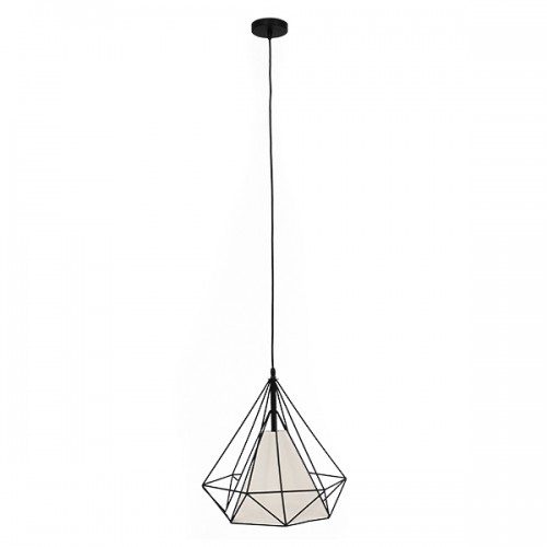 GloboStar® KAIRI 01618 Μοντέρνο Industrial Κρεμαστό Φωτιστικό Οροφής Μονόφωτο 1 x E27 Μαύρο με Άσπρο Ύφασμα Μεταλλικό Πλέγμα Φ38 x Υ39cm Διακόσμηση - Φωτισμός - Χαλιά GloboStar® KAIRI 01618 Μοντέρνο Industrial Κρεμαστό Φωτιστικό Οροφής Μονόφωτο 1 x E27 Μαύρο με Άσπρο Ύφασμα Μεταλλικό Πλέγμα Φ38 x Υ39cm Διακόσμηση - Φωτισμός - Χαλιά