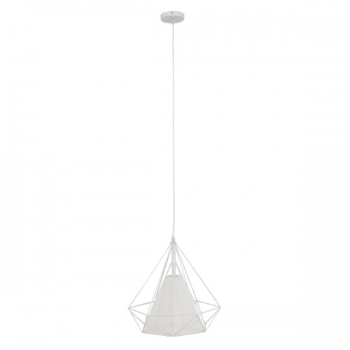 GloboStar® KAIRI 01619 Μοντέρνο Industrial Κρεμαστό Φωτιστικό Οροφής Μονόφωτο 1 x E27 Λευκό με Ύφασμα Μεταλλικό Πλέγμα Φ38 x Υ39cm Διακόσμηση - Φωτισμός - Χαλιά GloboStar® KAIRI 01619 Μοντέρνο Industrial Κρεμαστό Φωτιστικό Οροφής Μονόφωτο 1 x E27 Λευκό με Ύφασμα Μεταλλικό Πλέγμα Φ38 x Υ39cm Διακόσμηση - Φωτισμός - Χαλιά