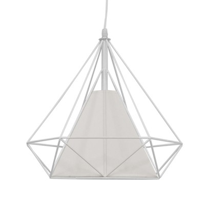 GloboStar® KAIRI 01619 Μοντέρνο Industrial Κρεμαστό Φωτιστικό Οροφής Μονόφωτο 1 x E27 Λευκό με Ύφασμα Μεταλλικό Πλέγμα Φ38 x Υ39cm Διακόσμηση - Φωτισμός - Χαλιά GloboStar® KAIRI 01619 Μοντέρνο Industrial Κρεμαστό Φωτιστικό Οροφής Μονόφωτο 1 x E27 Λευκό με Ύφασμα Μεταλλικό Πλέγμα Φ38 x Υ39cm Διακόσμηση - Φωτισμός - Χαλιά