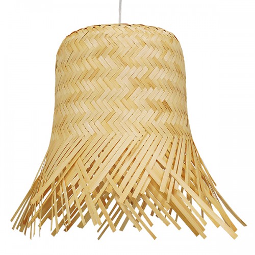GloboStar® HAWAII 01103 Vintage Κρεμαστό Φωτιστικό Οροφής Μονόφωτο 1 x E27 Μπέζ Ξύλινο Ψάθινο Bamboo Φ40 x Υ43cm Διακόσμηση - Φωτισμός - Χαλιά GloboStar® HAWAII 01103 Vintage Κρεμαστό Φωτιστικό Οροφής Μονόφωτο 1 x E27 Μπέζ Ξύλινο Ψάθινο Bamboo Φ40 x Υ43cm Διακόσμηση - Φωτισμός - Χαλιά