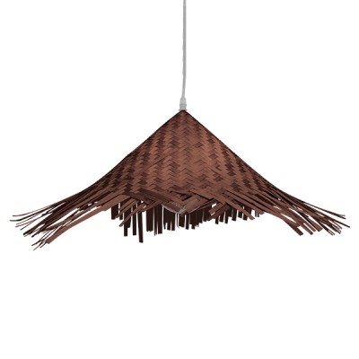 GLOBOSTAR® RICEHAT 01667 Boho Κρεμαστό Φωτιστικό Οροφής με Ντουί 1 x E27 AC 220-240V IP20 - Καφέ - Μ70 x Π70 x Y25cm GLOBOSTAR® RICEHAT 01667 Boho Κρεμαστό Φωτιστικό Οροφής με Ντουί 1 x E27 AC 220-240V IP20 - Καφέ - Μ70 x Π70 x Y25cm