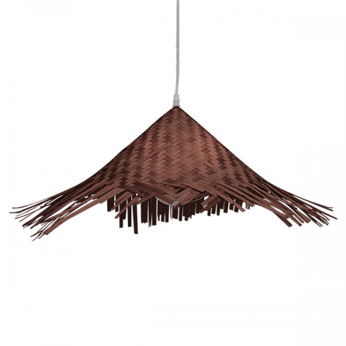 GLOBOSTAR® RICEHAT 01667 Boho Κρεμαστό Φωτιστικό Οροφής με Ντουί 1 x E27 AC 220-240V IP20 - Καφέ - Μ70 x Π70 x Y25cm GLOBOSTAR® RICEHAT 01667 Boho Κρεμαστό Φωτιστικό Οροφής με Ντουί 1 x E27 AC 220-240V IP20 - Καφέ - Μ70 x Π70 x Y25cm