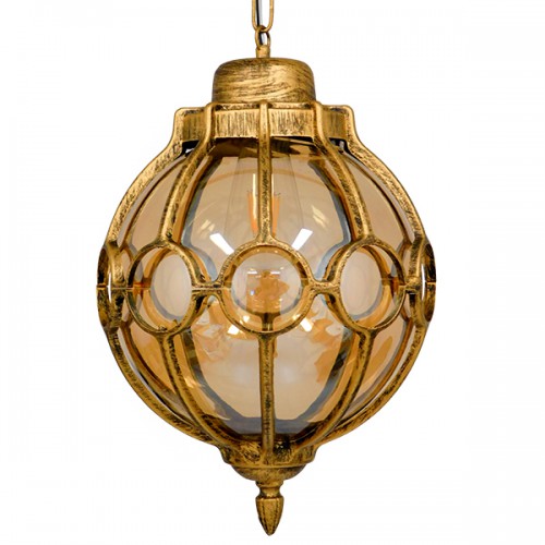 GloboStar® ETOILE 00987 Vintage Industrial Κρεμαστό Φωτιστικό Οροφής Μονόφωτο 1 x E27 Μπρονζέ Χρυσό Μεταλλικό Πλέγμα με Μελί Γυαλί Φ28 x Υ38cm Διακόσμηση - Φωτισμός - Χαλιά GloboStar® ETOILE 00987 Vintage Industrial Κρεμαστό Φωτιστικό Οροφής Μονόφωτο 1 x E27 Μπρονζέ Χρυσό Μεταλλικό Πλέγμα με Μελί Γυαλί Φ28 x Υ38cm Διακόσμηση - Φωτισμός - Χαλιά