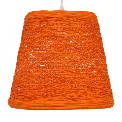 GloboStar® PLAYROOM 00997 Vintage Κρεμαστό Φωτιστικό Οροφής Μονόφωτο 1 x E27 Πορτοκαλί Ξύλινο Ψάθινο Rattan Φ32 x Υ27cm Διακόσμηση - Φωτισμός - Χαλιά GloboStar® PLAYROOM 00997 Vintage Κρεμαστό Φωτιστικό Οροφής Μονόφωτο 1 x E27 Πορτοκαλί Ξύλινο Ψάθινο Rattan Φ32 x Υ27cm Διακόσμηση - Φωτισμός - Χαλιά