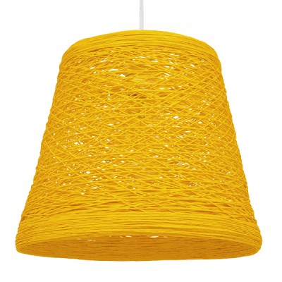 GLOBOSTAR® PLAYROOM 00998 Vintage Κρεμαστό Φωτιστικό Οροφής με Ντουί 1 x E27 AC 220-240V IP20 - Κίτρινο - Μ32 x Π32 x Υ27cm GLOBOSTAR® PLAYROOM 00998 Vintage Κρεμαστό Φωτιστικό Οροφής με Ντουί 1 x E27 AC 220-240V IP20 - Κίτρινο - Μ32 x Π32 x Υ27cm