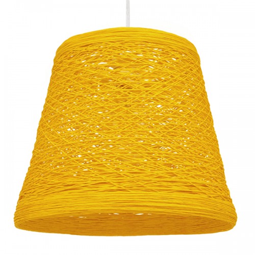 GLOBOSTAR® PLAYROOM 00998 Vintage Κρεμαστό Φωτιστικό Οροφής με Ντουί 1 x E27 AC 220-240V IP20 - Κίτρινο - Μ32 x Π32 x Υ27cm GLOBOSTAR® PLAYROOM 00998 Vintage Κρεμαστό Φωτιστικό Οροφής με Ντουί 1 x E27 AC 220-240V IP20 - Κίτρινο - Μ32 x Π32 x Υ27cm