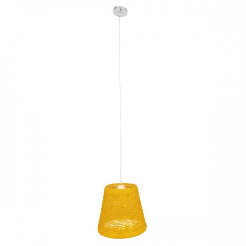 GLOBOSTAR® PLAYROOM 00998 Vintage Κρεμαστό Φωτιστικό Οροφής με Ντουί 1 x E27 AC 220-240V IP20 - Κίτρινο - Μ32 x Π32 x Υ27cm GLOBOSTAR® PLAYROOM 00998 Vintage Κρεμαστό Φωτιστικό Οροφής με Ντουί 1 x E27 AC 220-240V IP20 - Κίτρινο - Μ32 x Π32 x Υ27cm