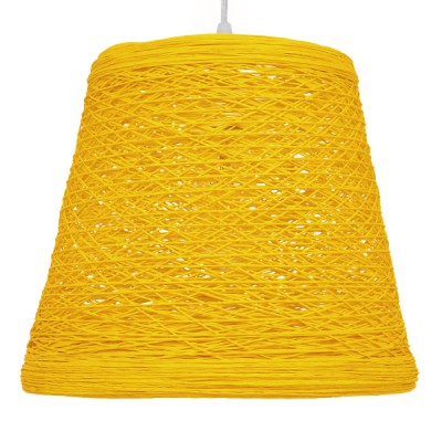 GLOBOSTAR® PLAYROOM 00998 Vintage Κρεμαστό Φωτιστικό Οροφής με Ντουί 1 x E27 AC 220-240V IP20 - Κίτρινο - Μ32 x Π32 x Υ27cm GLOBOSTAR® PLAYROOM 00998 Vintage Κρεμαστό Φωτιστικό Οροφής με Ντουί 1 x E27 AC 220-240V IP20 - Κίτρινο - Μ32 x Π32 x Υ27cm