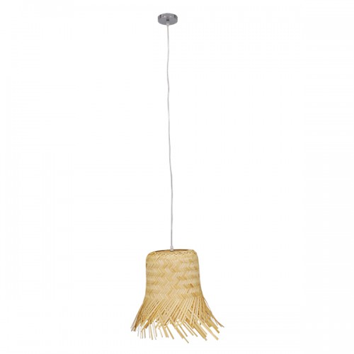 GloboStar® HAWAII 01103 Vintage Κρεμαστό Φωτιστικό Οροφής Μονόφωτο 1 x E27 Μπέζ Ξύλινο Ψάθινο Bamboo Φ40 x Υ43cm Διακόσμηση - Φωτισμός - Χαλιά GloboStar® HAWAII 01103 Vintage Κρεμαστό Φωτιστικό Οροφής Μονόφωτο 1 x E27 Μπέζ Ξύλινο Ψάθινο Bamboo Φ40 x Υ43cm Διακόσμηση - Φωτισμός - Χαλιά