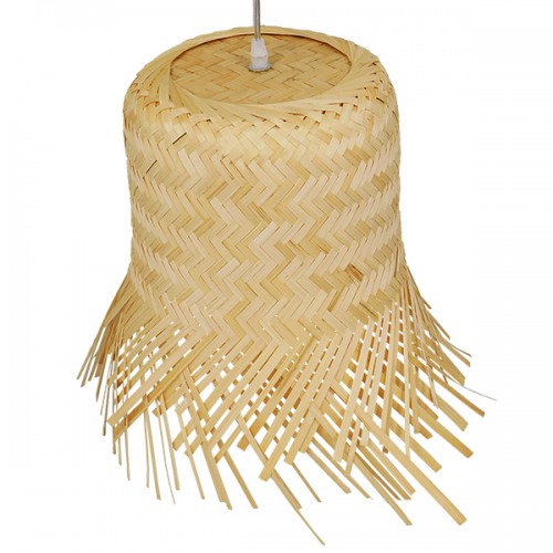 GloboStar® HAWAII 01103 Vintage Κρεμαστό Φωτιστικό Οροφής Μονόφωτο 1 x E27 Μπέζ Ξύλινο Ψάθινο Bamboo Φ40 x Υ43cm Διακόσμηση - Φωτισμός - Χαλιά GloboStar® HAWAII 01103 Vintage Κρεμαστό Φωτιστικό Οροφής Μονόφωτο 1 x E27 Μπέζ Ξύλινο Ψάθινο Bamboo Φ40 x Υ43cm Διακόσμηση - Φωτισμός - Χαλιά
