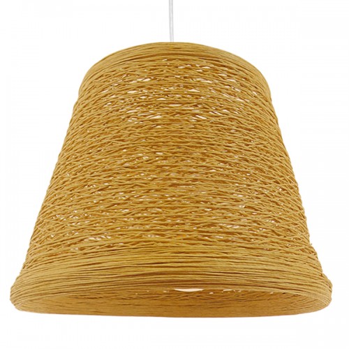 GloboStar® PLAYROOM 01332 Vintage Κρεμαστό Φωτιστικό Οροφής Μονόφωτο 1 x E27 Μπεζ Ξύλινο Ψάθινο Rattan Φ32 x Υ27cm Διακόσμηση - Φωτισμός - Χαλιά GloboStar® PLAYROOM 01332 Vintage Κρεμαστό Φωτιστικό Οροφής Μονόφωτο 1 x E27 Μπεζ Ξύλινο Ψάθινο Rattan Φ32 x Υ27cm Διακόσμηση - Φωτισμός - Χαλιά