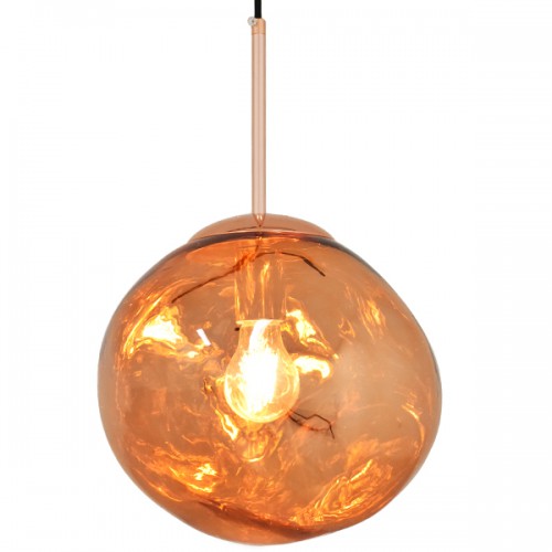 GloboStar® DIXAR 01461 Μοντέρνο Κρεμαστό Φωτιστικό Οροφής Μονόφωτο 1 x E27 Γυάλινο Χάλκινο Φ28 x Υ40cm Διακόσμηση - Φωτισμός - Χαλιά GloboStar® DIXAR 01461 Μοντέρνο Κρεμαστό Φωτιστικό Οροφής Μονόφωτο 1 x E27 Γυάλινο Χάλκινο Φ28 x Υ40cm Διακόσμηση - Φωτισμός - Χαλιά