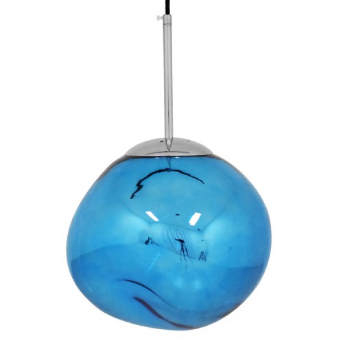 GloboStar® DIXAR 01463 Μοντέρνο Κρεμαστό Φωτιστικό Οροφής Μονόφωτο 1 x E27 Γυάλινο Μπλε Φ28 x Υ40cm Διακόσμηση - Φωτισμός - Χαλιά GloboStar® DIXAR 01463 Μοντέρνο Κρεμαστό Φωτιστικό Οροφής Μονόφωτο 1 x E27 Γυάλινο Μπλε Φ28 x Υ40cm Διακόσμηση - Φωτισμός - Χαλιά