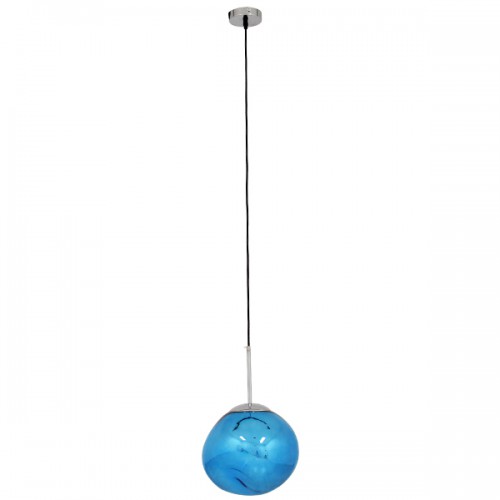 GloboStar® DIXAR 01463 Μοντέρνο Κρεμαστό Φωτιστικό Οροφής Μονόφωτο 1 x E27 Γυάλινο Μπλε Φ28 x Υ40cm Διακόσμηση - Φωτισμός - Χαλιά GloboStar® DIXAR 01463 Μοντέρνο Κρεμαστό Φωτιστικό Οροφής Μονόφωτο 1 x E27 Γυάλινο Μπλε Φ28 x Υ40cm Διακόσμηση - Φωτισμός - Χαλιά