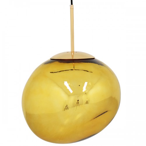 GloboStar® DIXAR 01466 Μοντέρνο Κρεμαστό Φωτιστικό Οροφής Μονόφωτο 1 x E27 Γυάλινο Χρυσό Φ36 x Υ45cm Διακόσμηση - Φωτισμός - Χαλιά GloboStar® DIXAR 01466 Μοντέρνο Κρεμαστό Φωτιστικό Οροφής Μονόφωτο 1 x E27 Γυάλινο Χρυσό Φ36 x Υ45cm Διακόσμηση - Φωτισμός - Χαλιά