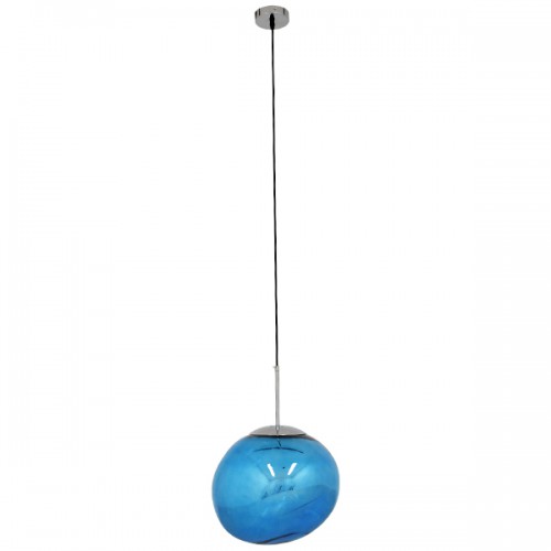 GloboStar® DIXAR BLUE 01467 Μοντέρνο Κρεμαστό Φωτιστικό Οροφής Μονόφωτο 1 x E27 Γυάλινο Μπλε Φ36 x Υ45cm Διακόσμηση - Φωτισμός - Χαλιά GloboStar® DIXAR BLUE 01467 Μοντέρνο Κρεμαστό Φωτιστικό Οροφής Μονόφωτο 1 x E27 Γυάλινο Μπλε Φ36 x Υ45cm Διακόσμηση - Φωτισμός - Χαλιά