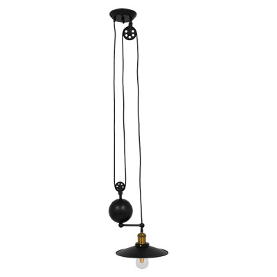 GLOBOSTAR® CARILO 01549 Vintage Κρεμαστό Φωτιστικό Οροφής με Ντουί 1 x E27 AC 220-240V IP20 - Μαύρο & Χρυσό - Μ32 x Π26 x Υ120cm GLOBOSTAR® CARILO 01549 Vintage Κρεμαστό Φωτιστικό Οροφής με Ντουί 1 x E27 AC 220-240V IP20 - Μαύρο & Χρυσό - Μ32 x Π26 x Υ120cm